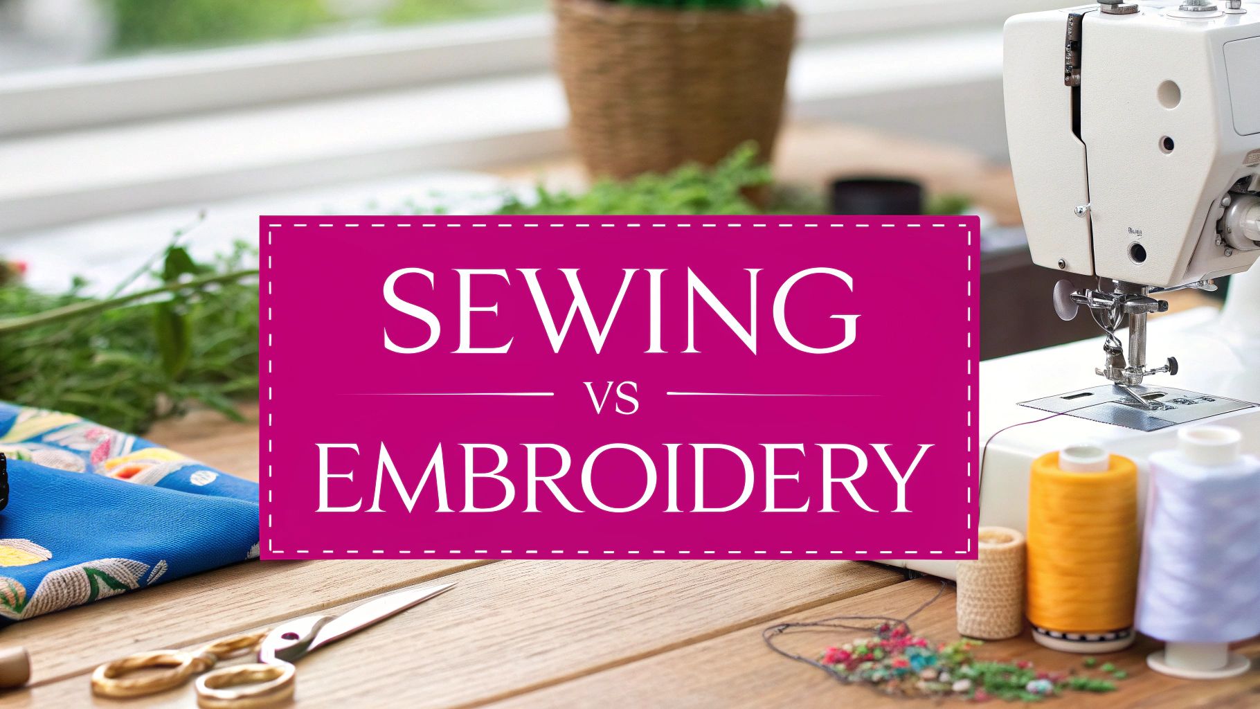 Embroidery Machine vs Sewing Machine: A Crafter's Guide