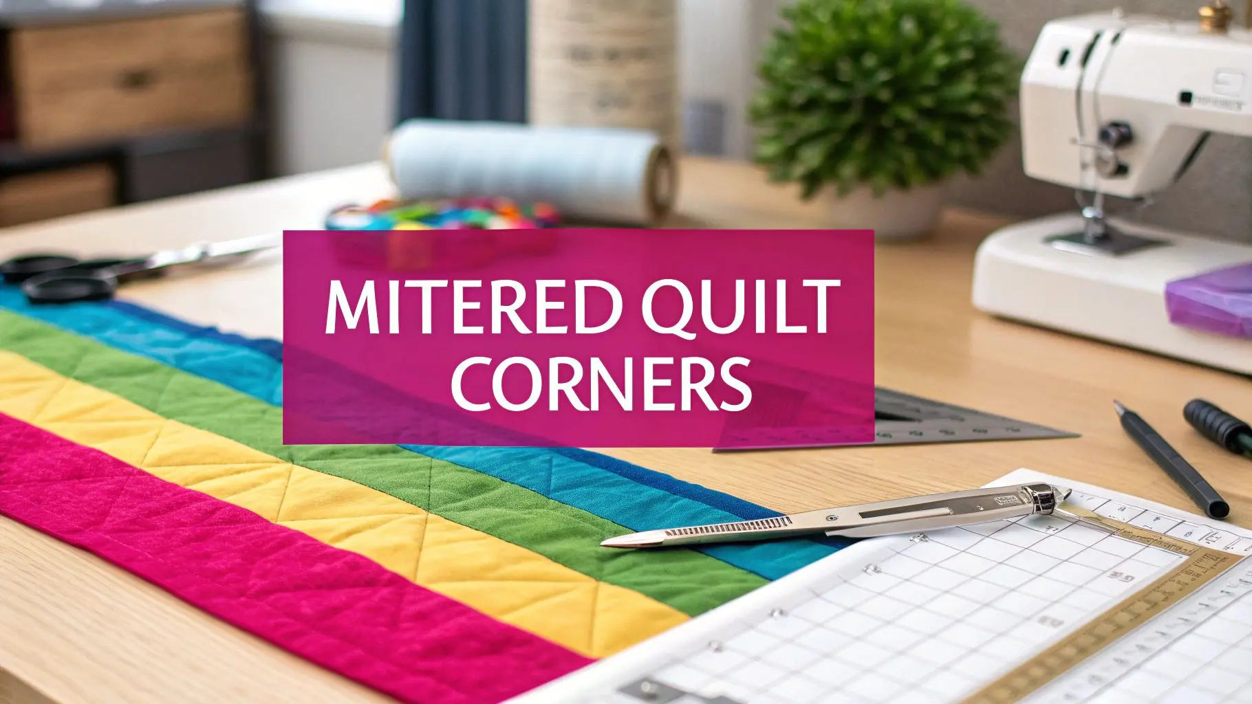 How-to-Miter-Quilt-Corners-for-a-Perfect-Finish Linda's Electric Quilters
