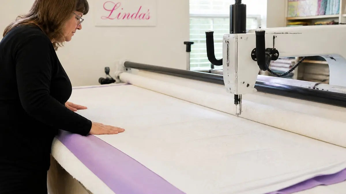 How to Baste a Quilt on a Longarm: Step-by-Step