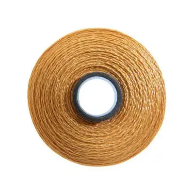 Fil-Tec Magna-Glide Delights Military Gold Pre-Wound Bobbin Jar M Style longarm quilting gold tan vintage