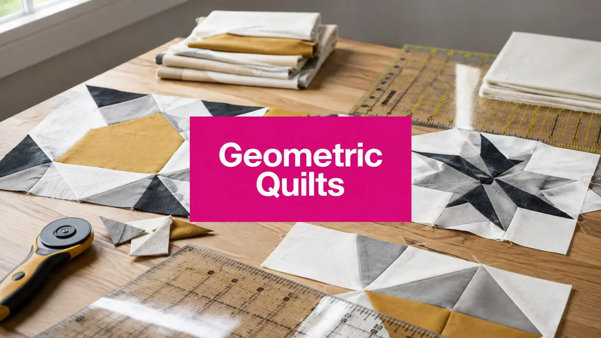 7 modern geometric quilt patterns to try: bold shapes, negative space, and graphic layouts – Linda's Electric Quilters