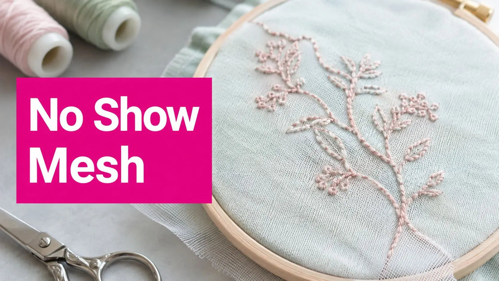 No-show mesh stabilizer guide for machine embroidery on knits, babywear, and delicate fabrics – Linda's Electric Quilters