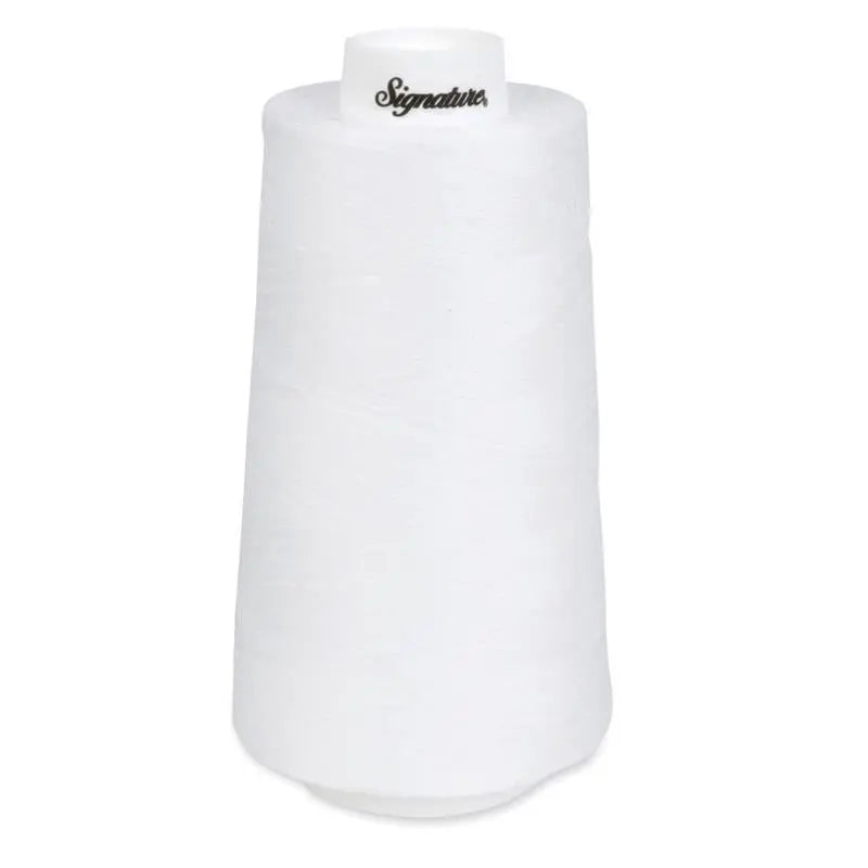 001 White Signature Cotton Thread 50wt longarm quilting thread cotton