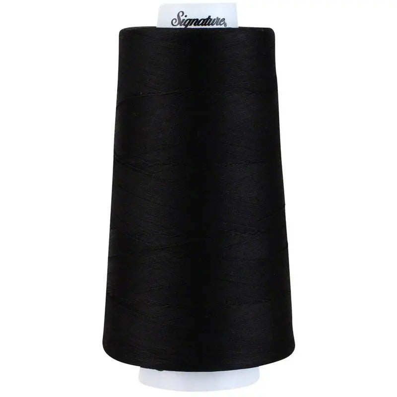 070 Black Signature Cotton Thread 50wt long staple cotton black longarm hand quilting
