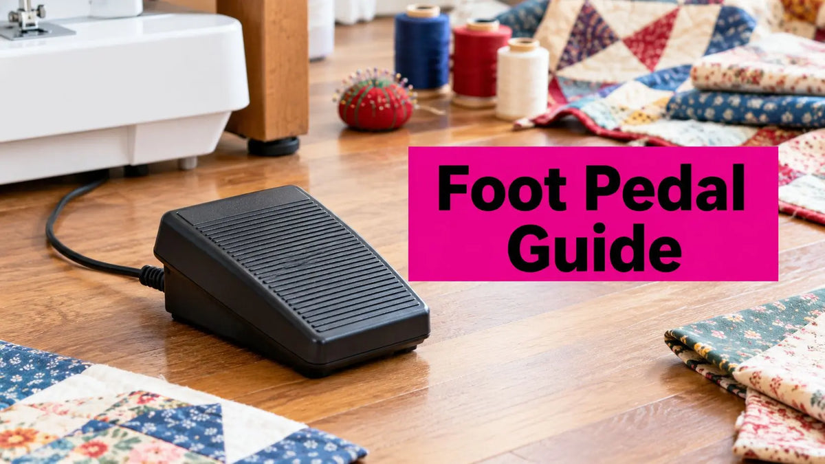 Sewing Machine Foot Pedal Guide for Quilters and Sewists