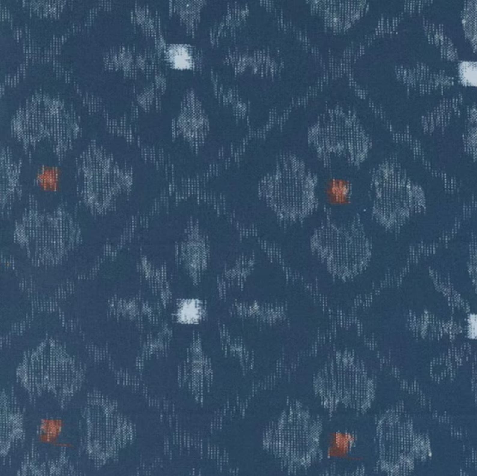 Indigo Blooming navy floral quilting fabric by Moda