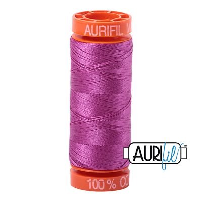 Aurifil 2535 Magenta 50wt cotton quilting thread 200m spool