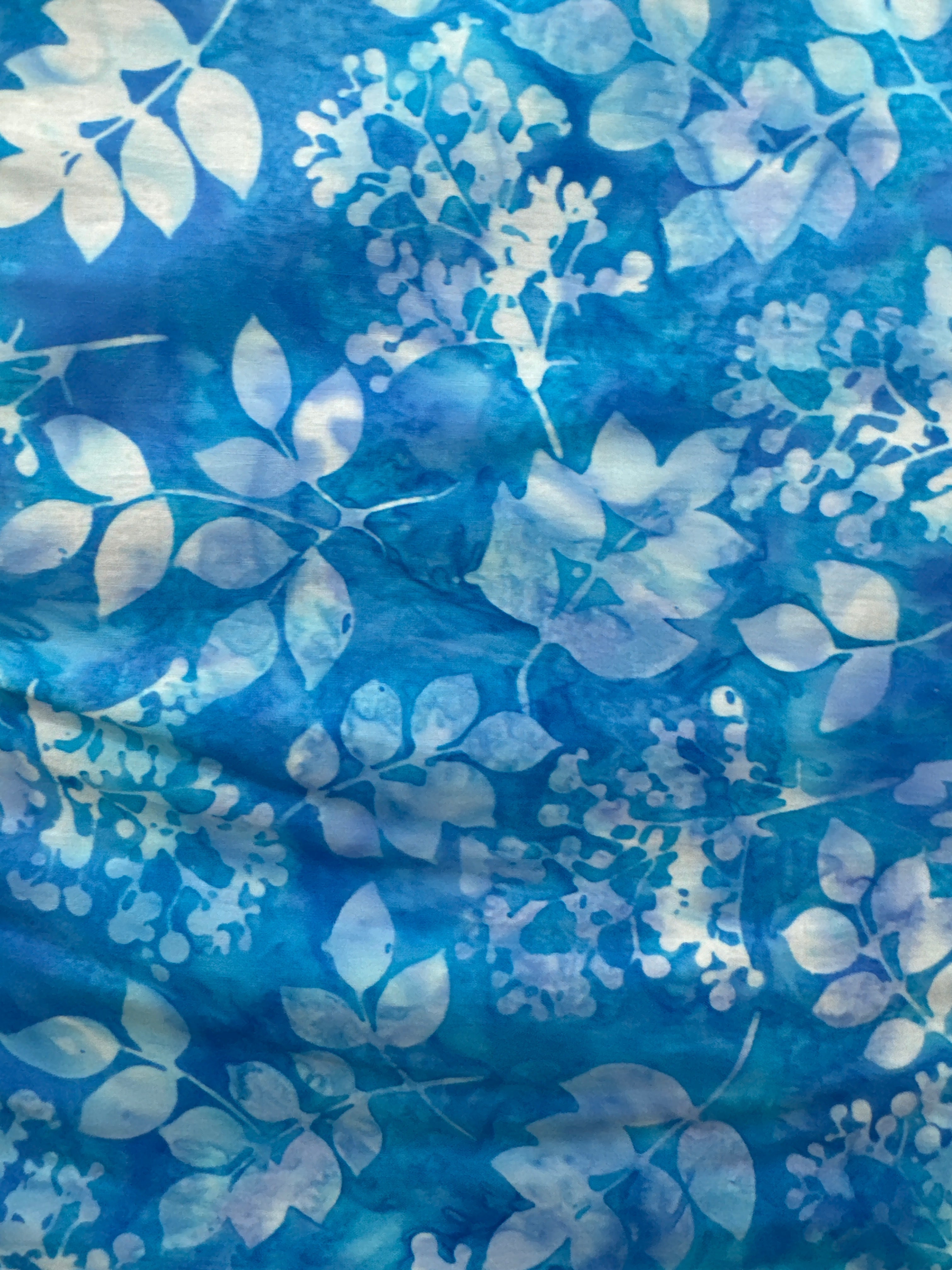 Hoffman Peacock Leaves quilting fabric