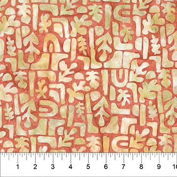 Banyan Batiks Organic Shapes Oyster blender quilting fabric