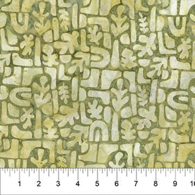 Banyan Batiks Organics Olive blender quilting fabric