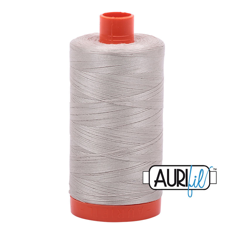 Aurifil 6725 Moondust 50wt cotton quilting thread 1300m spool
