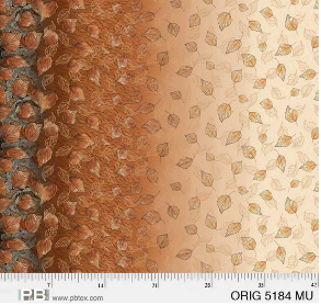 P&B Textiles Origins falling leaves ombre quilting cotton fabric by Jamie Kalvestran