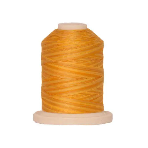 076 Brassy Yellows Signature Cotton Variegated Thread Mini Spool - 40WT American & Efird Signature