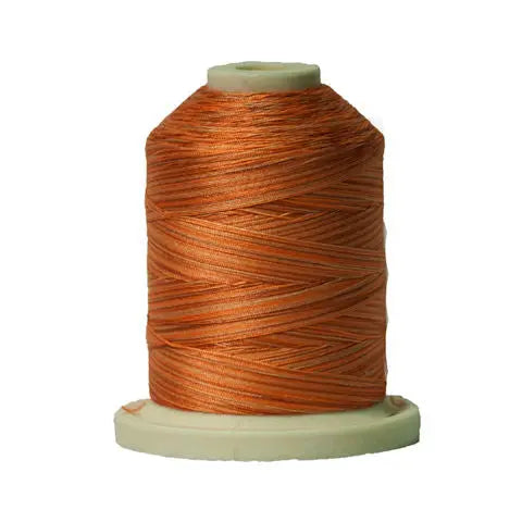 077 Peachy Tones Signature Cotton Variegated Thread Mini Spool - 40WT American & Efird Signature