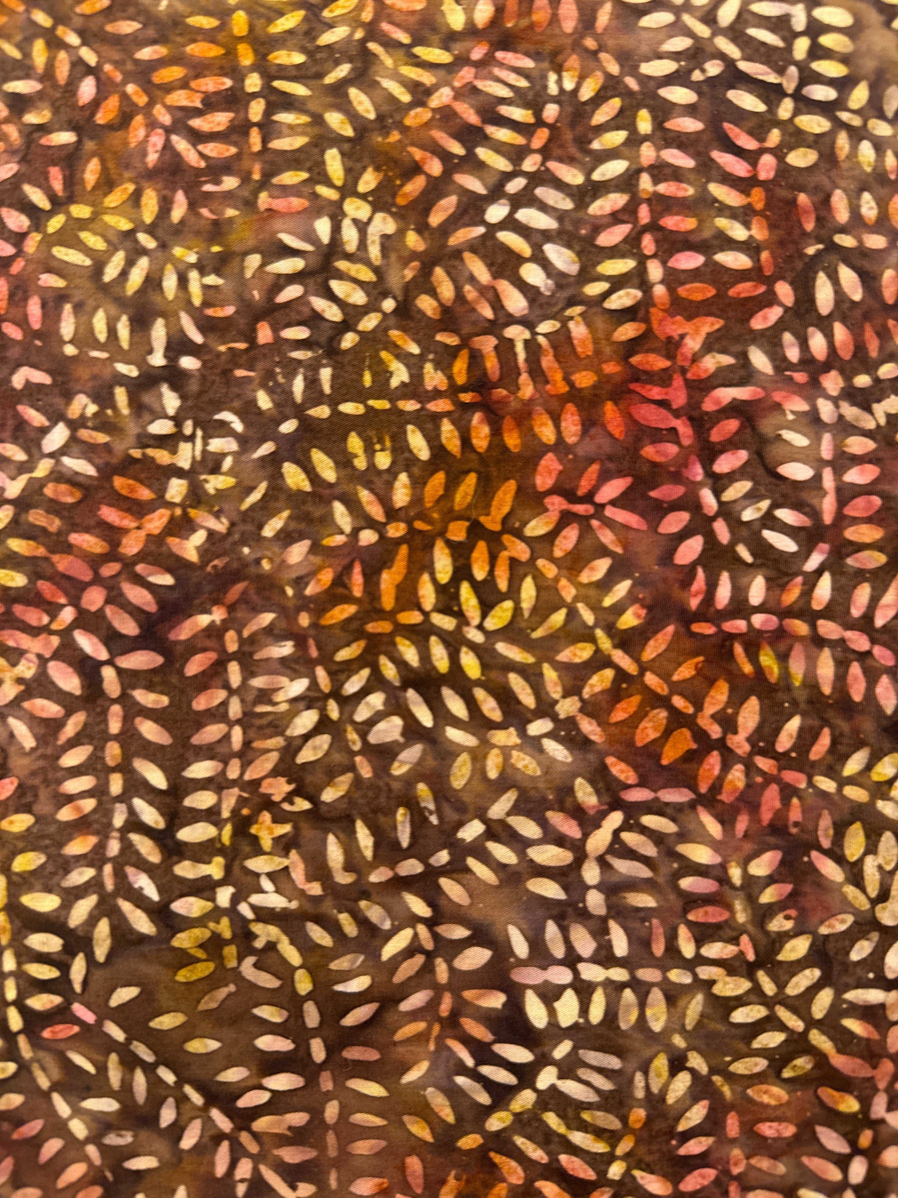 Dotted Spines Truffle brown dot quilting fabric by Timeless Treasures