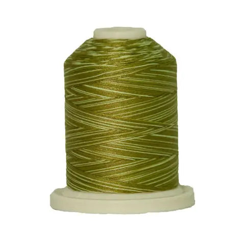 084 Limey Greens Signature Cotton Variegated Thread Mini Spool - 40WT American & Efird Signature