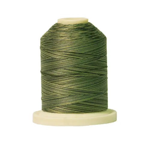 086 Greyish Greens Signature Cotton Variegated Thread Mini Spool - 40WT American & Efird Signature
