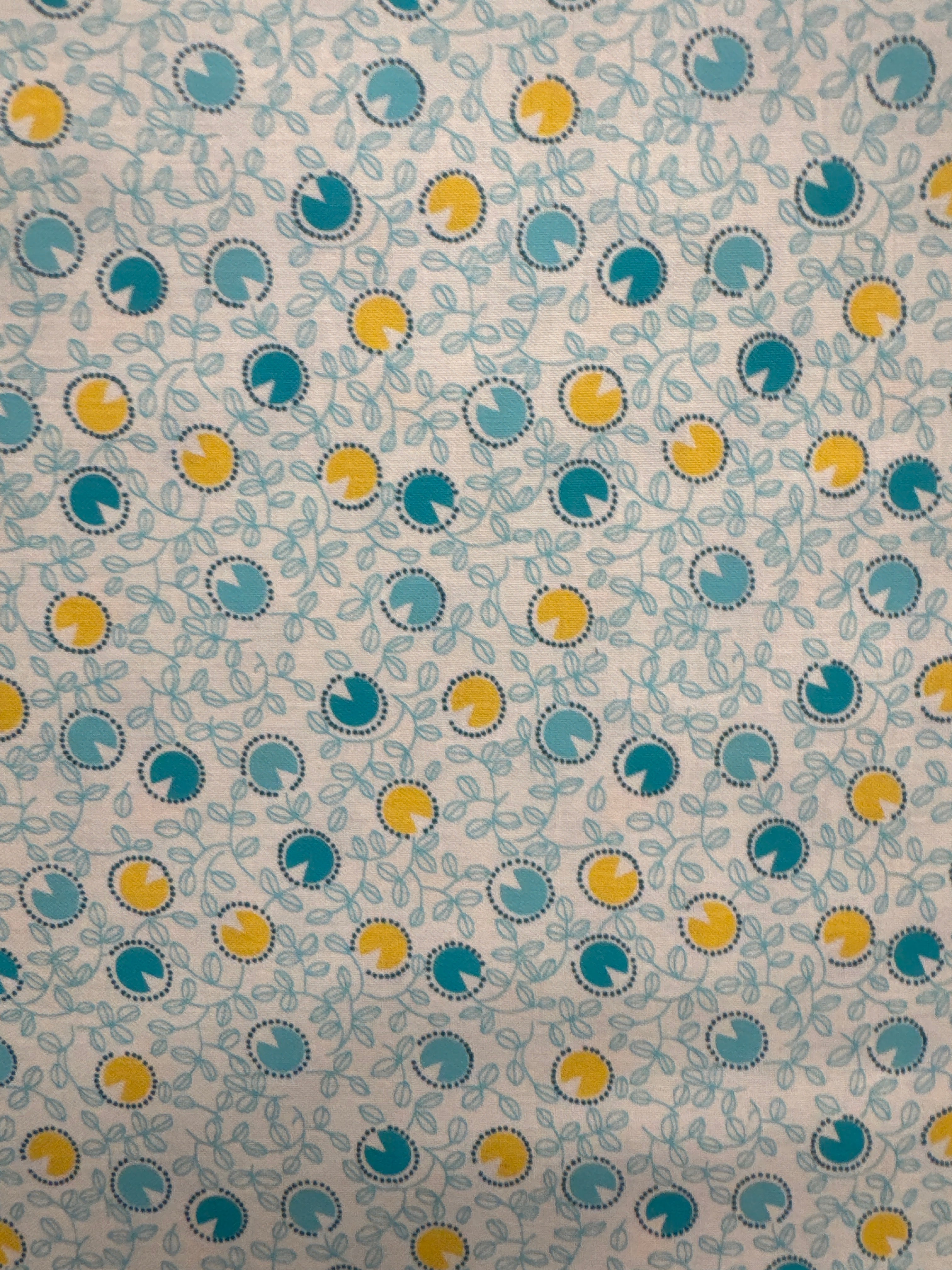 Gentle Petals Azure blue floral quilting fabric by Robert Kaufman