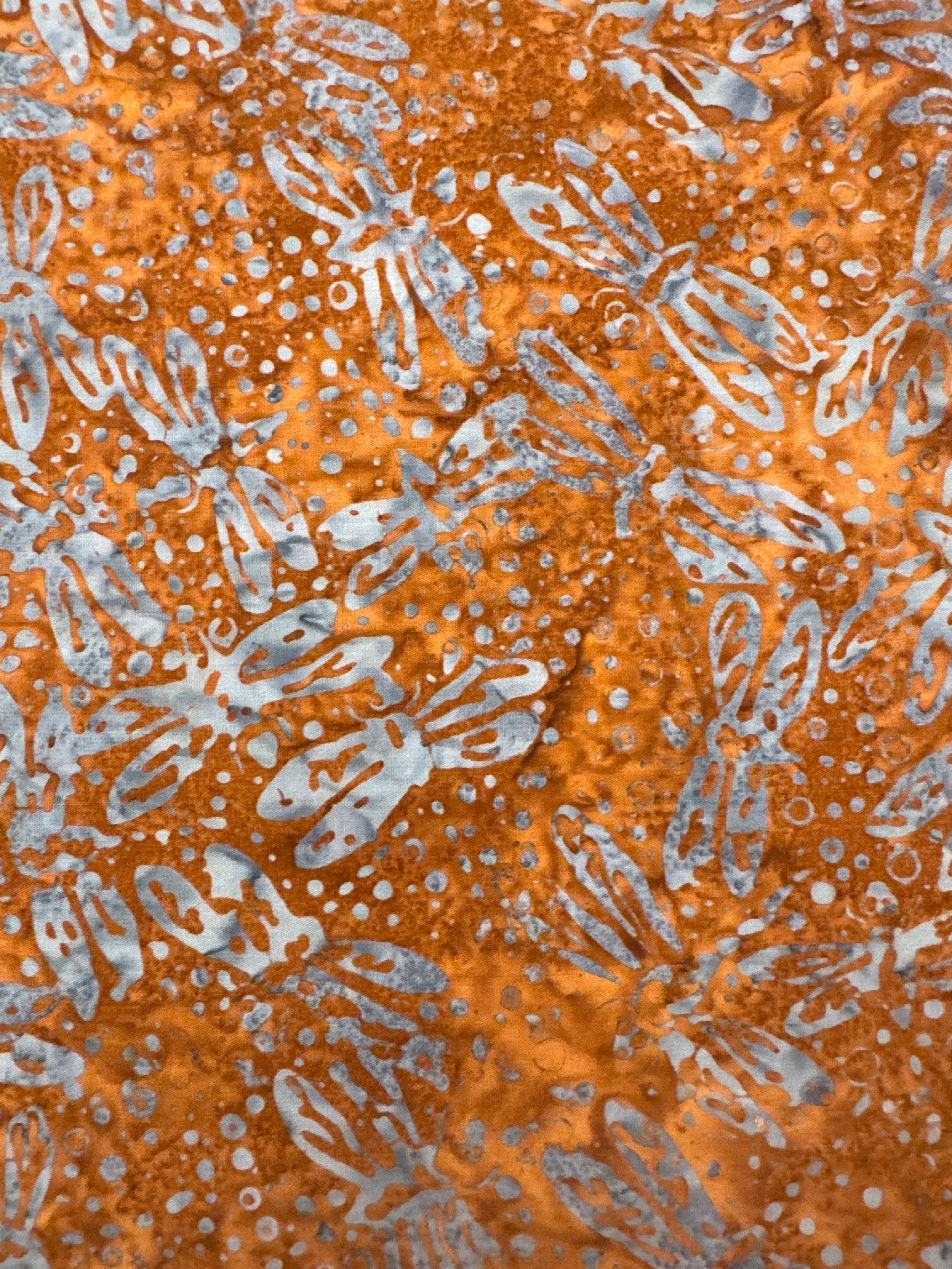 Dragonflies on Rust nature novelty quilting fabric by Andover Fabrics