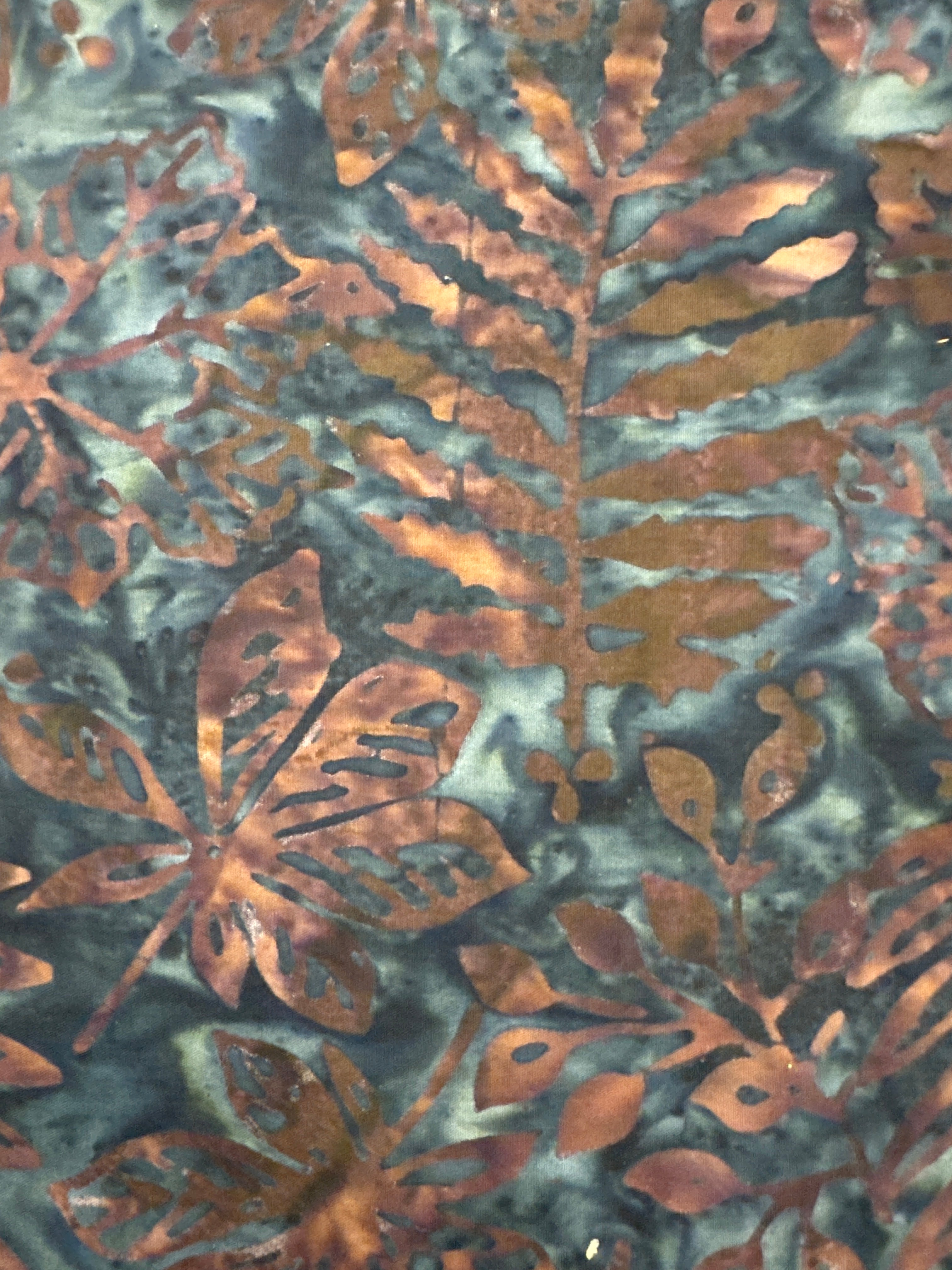 Blank Quilting Tuscan Terrace Leaf Pile Soot quilting fabric