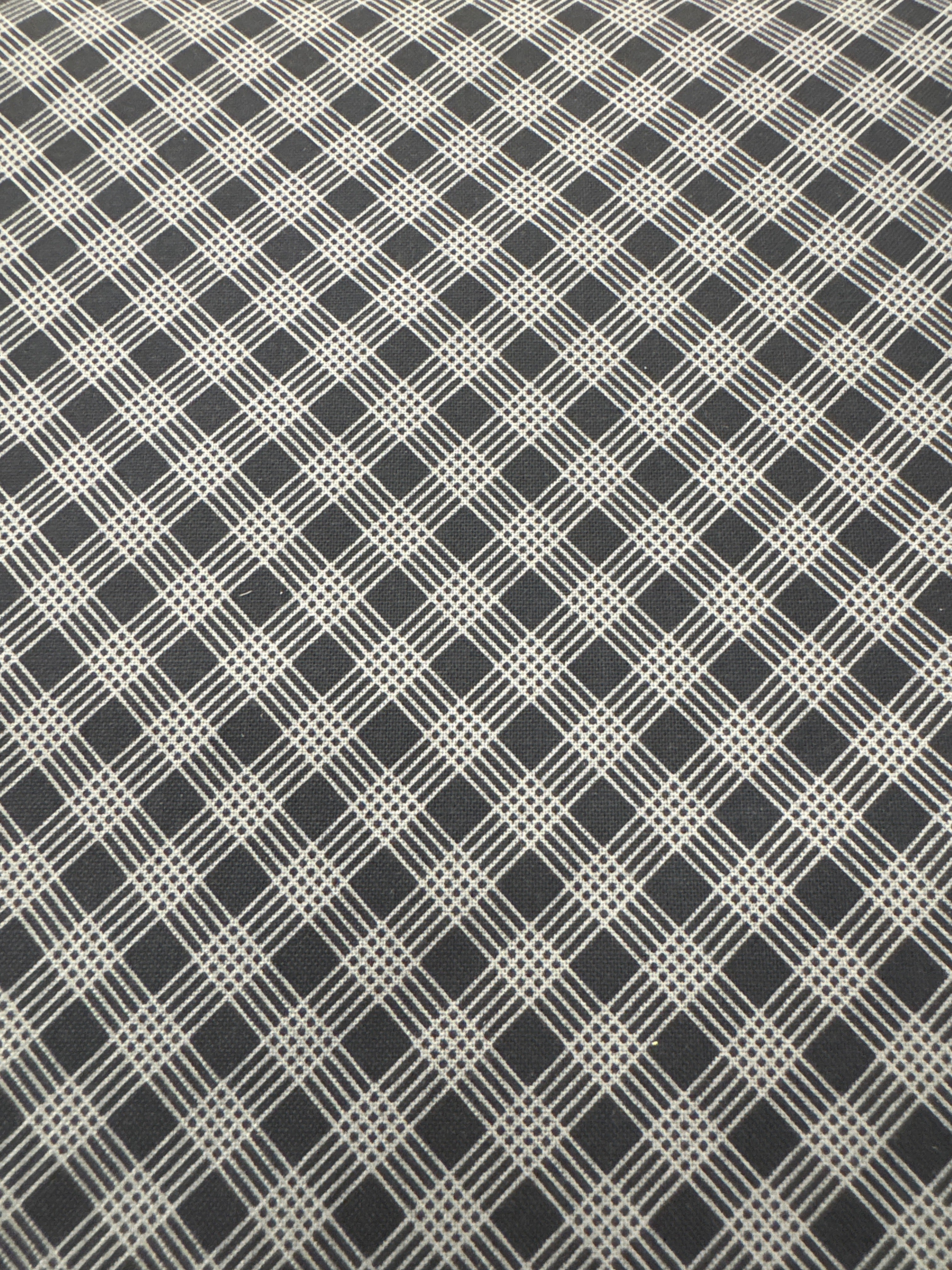 Snowman Gatherings IV Dark Blue Gingham Christmas quilting fabric by Moda