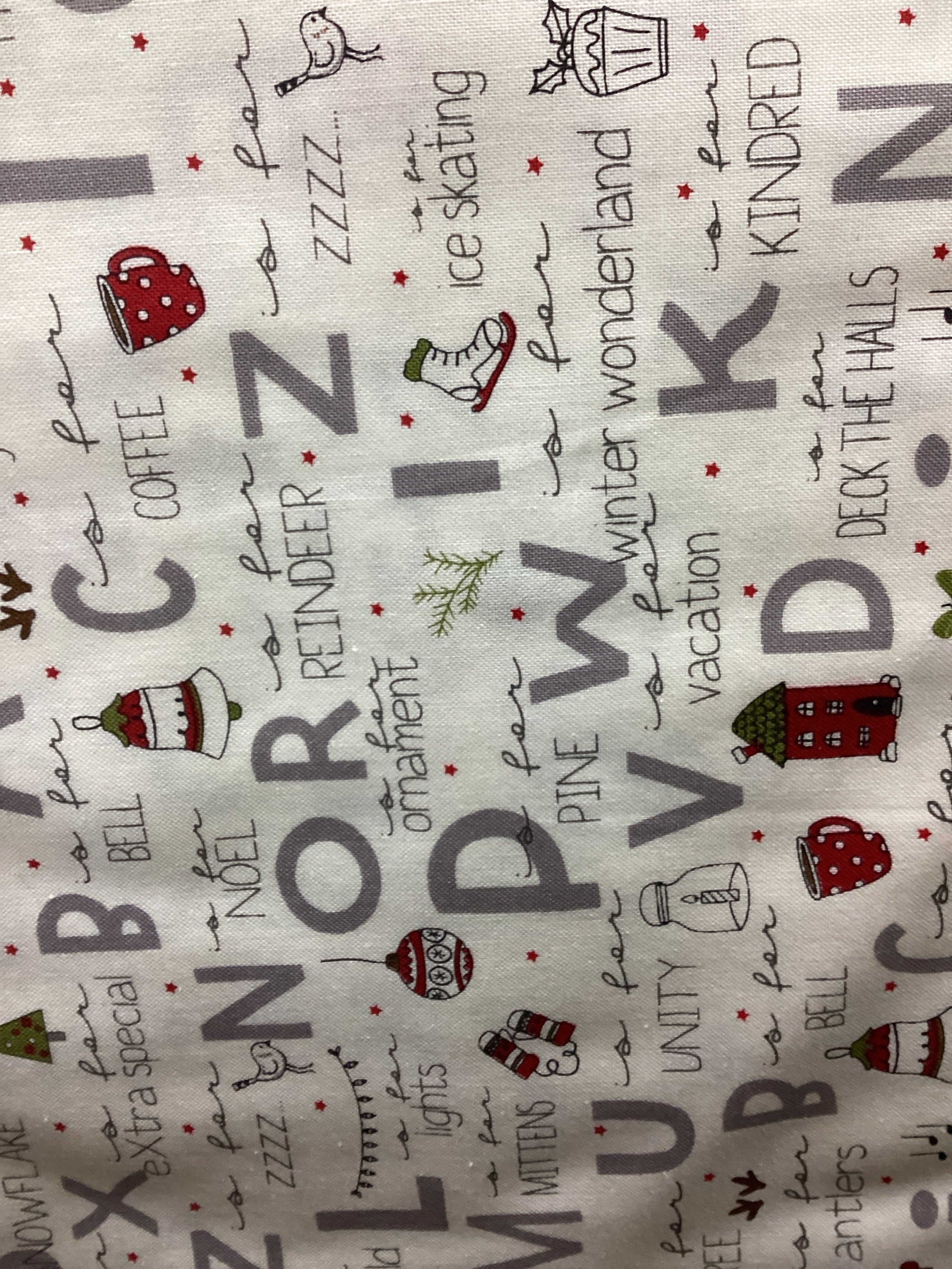 Moda Sweetwater On Dasher A to Z Vanilla quilting fabric