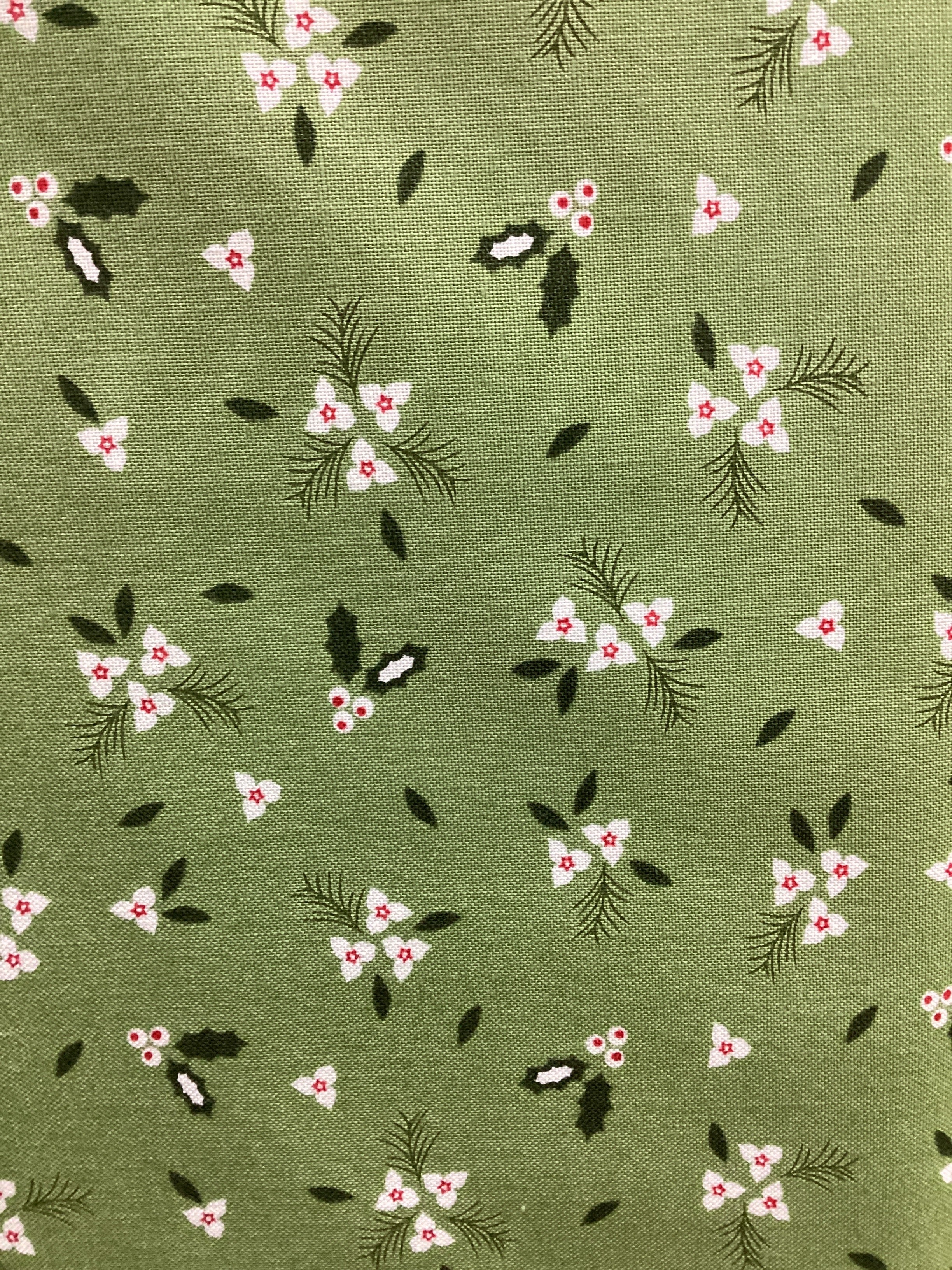 Moda Corey Yoder Starberry Green quilting fabric
