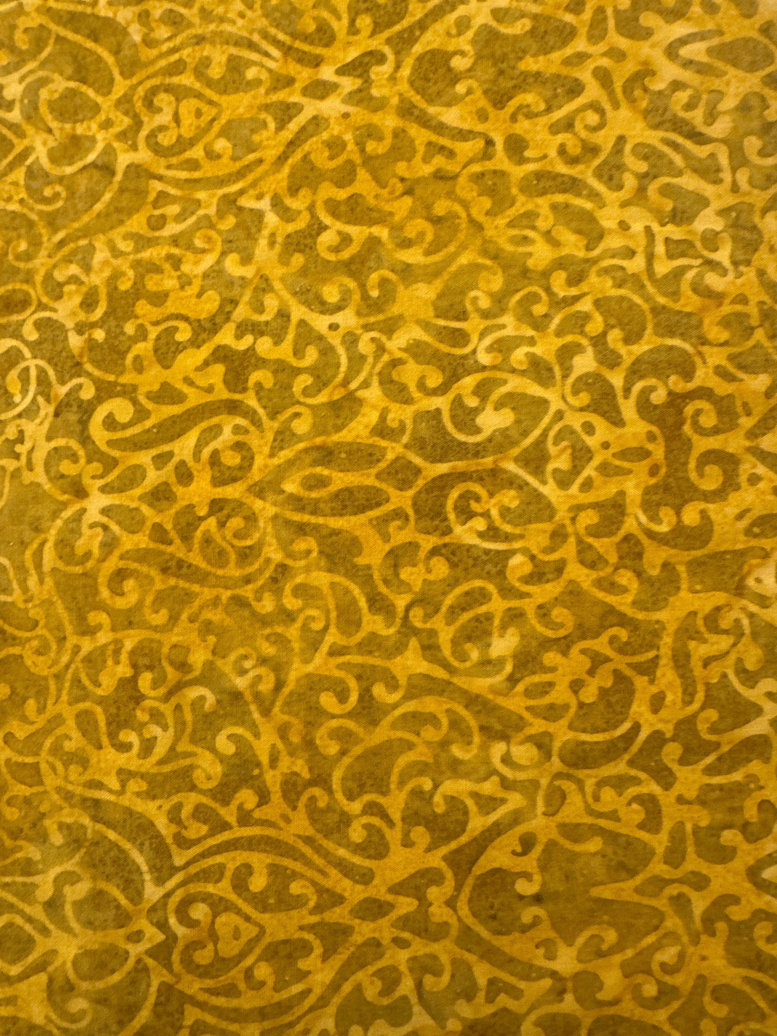 Decorative Carving Mustard Seed yellow blender quilting fabric by Blank Quilting