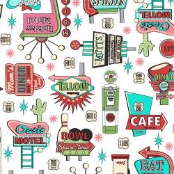 Retro Road Trip 3620-002 45" wide fabric per yard