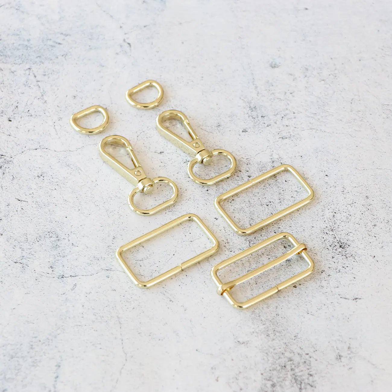 1-1/2in Wide Webbing Strap Hardware Kit Gold Checker Distributor