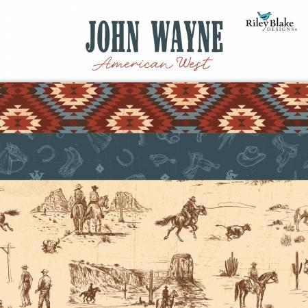 Riley Blake John Wayne American West 10 inch Squares — 42 precut squares