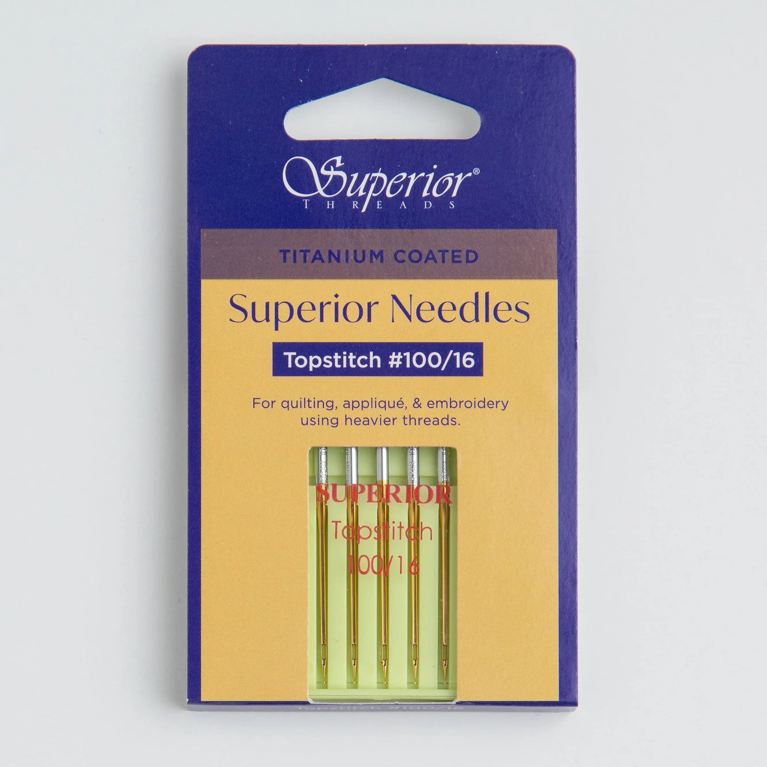 #100/16 Topstitch Titanium-coated Needles Superior Threads