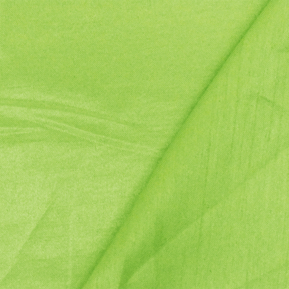 Beauty Green Solid Poly Antique Satin Woven Fabric