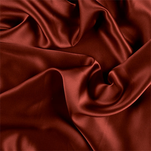 Runway Silks Copper Silk Charmeuse Fabric - Reorderable