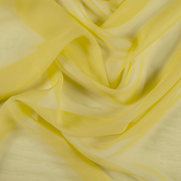 Lemon Lime Silk Chiffon Fabric