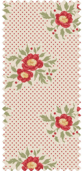 Tilda Joy Cream Merry Little Christmas quilting fabric with holiday print on cream ground