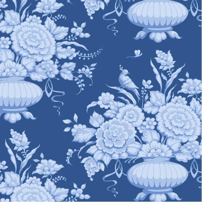 Something Blue Afina Denim quilting fabric by Tilda