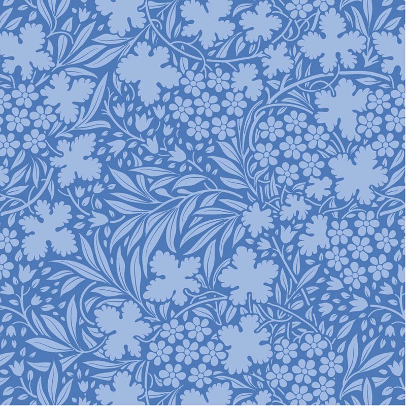 Something Blue Blushbloom Wildflower quilting fabric by Tilda