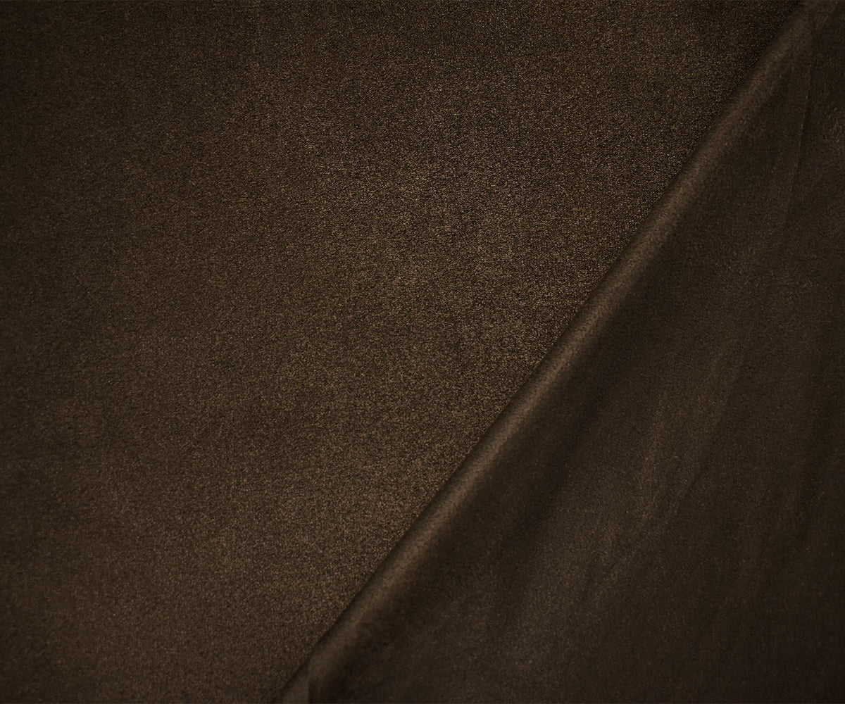 Dark Brown Stretch Spandex Solid Microsuede Knit Fabric