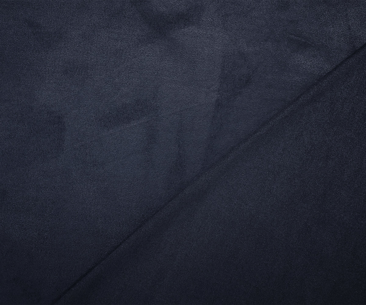 Deepest Blue Stretch Spandex Solid Microsuede Knit Fabric