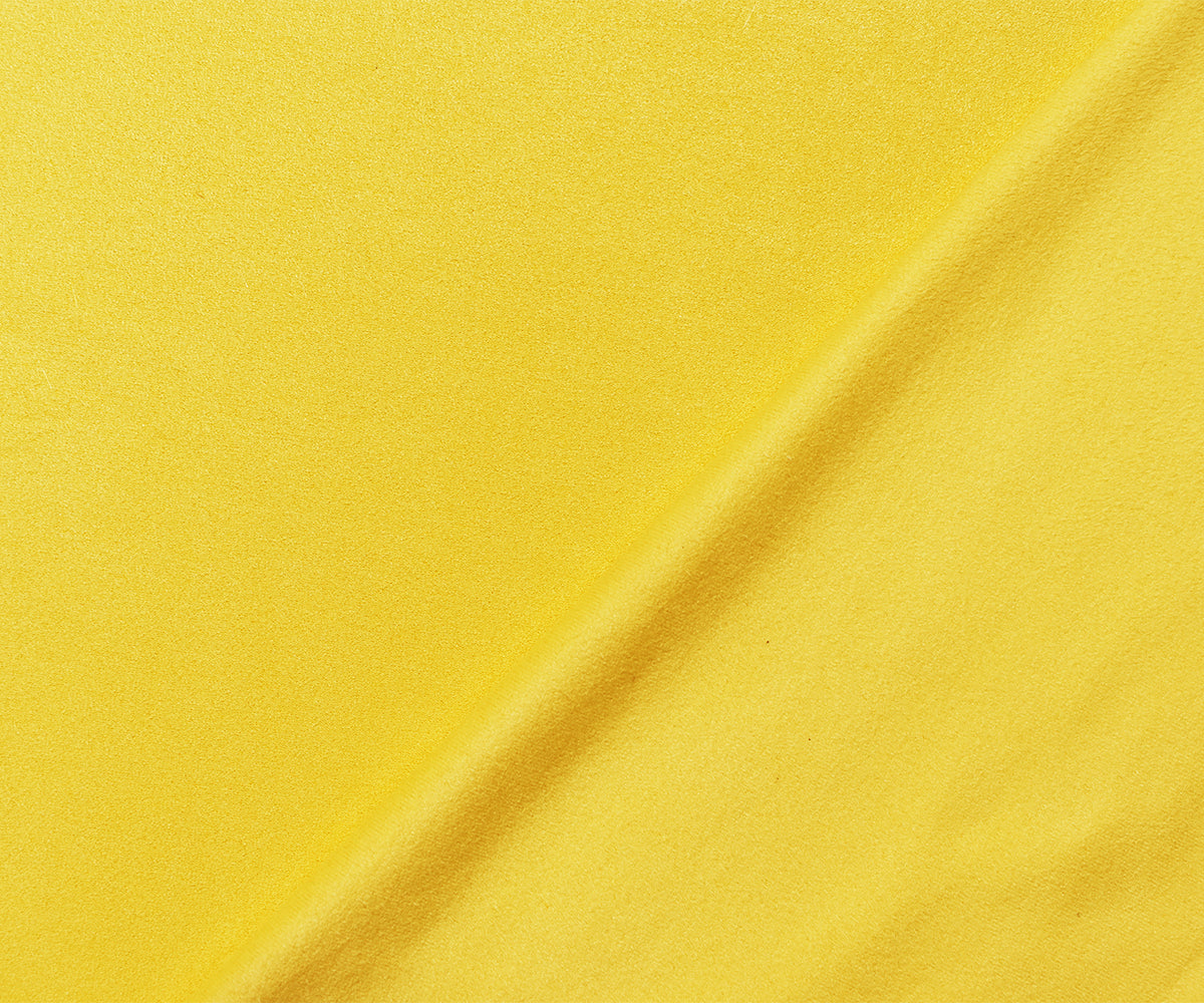 Yellow Stretch Spandex Solid Microsuede Knit Fabric