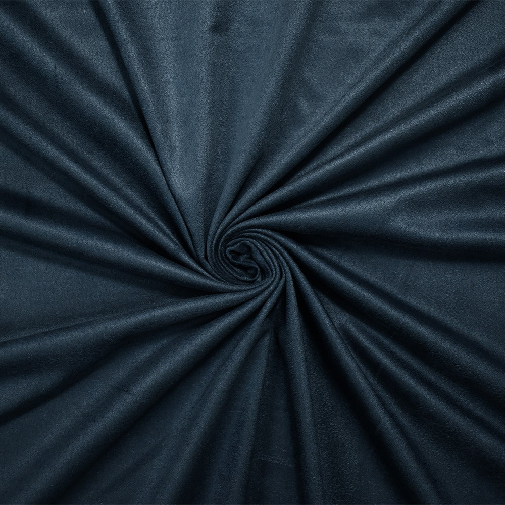Deep Cool Gray Spandex Solid Microsuede Knit Fabric