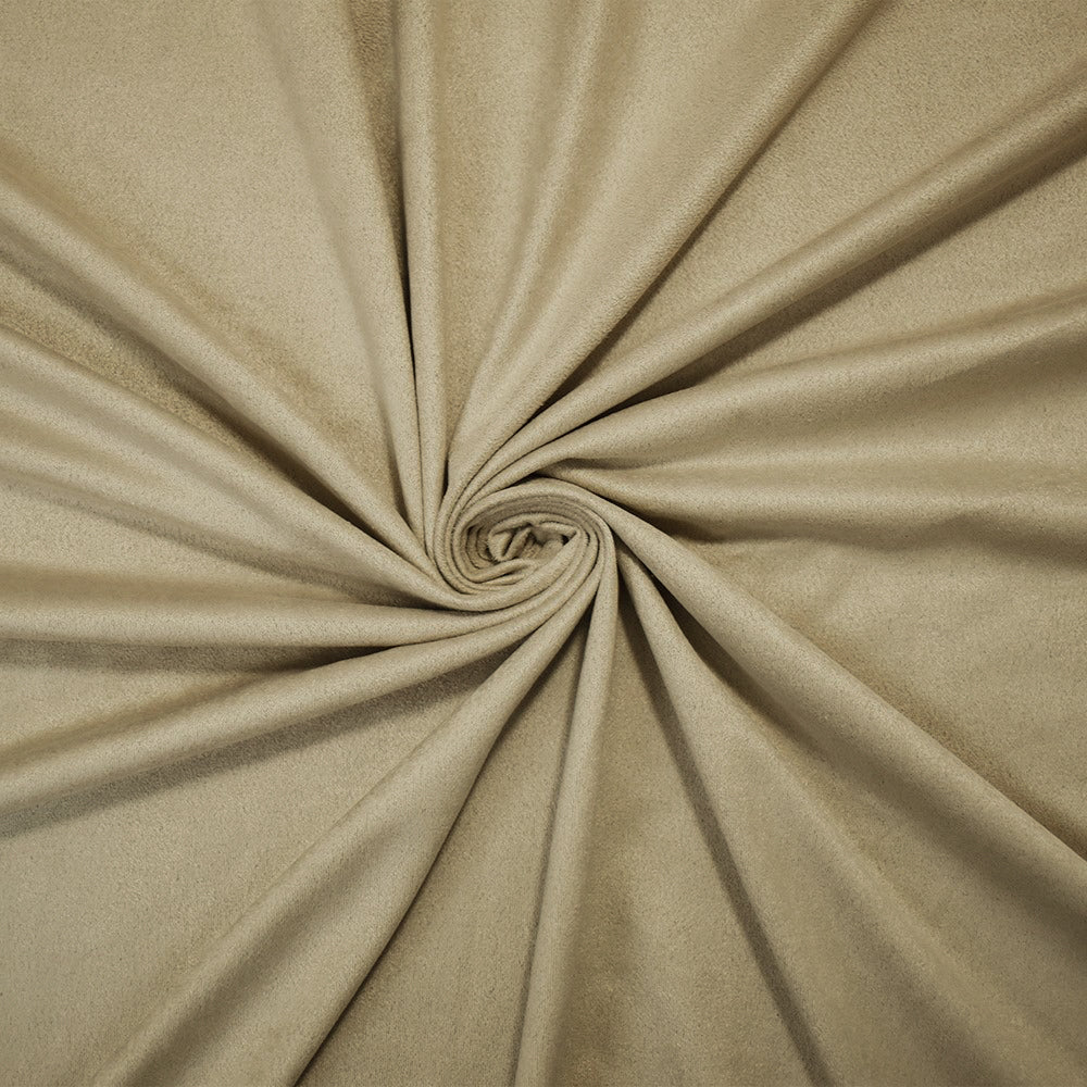 Light Gray Stretch Spandex Solid Microsuede Knit Fabric