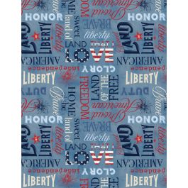 Wilmington Liberty Lane 84457-430 patriotic quilting cotton