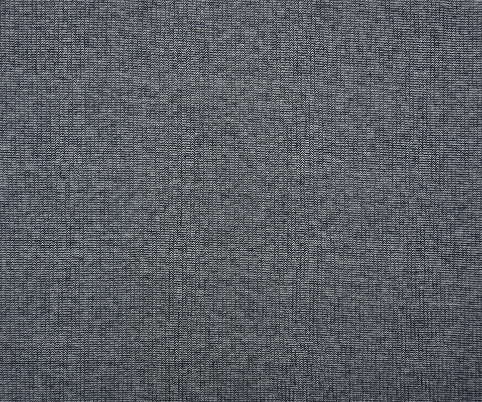 Black-White Poly Blend Stretch Mini Wave Rib Knit Fabric