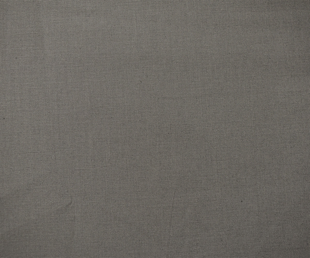 Gray Cotton Solid Quality Quilting Woven Fabric