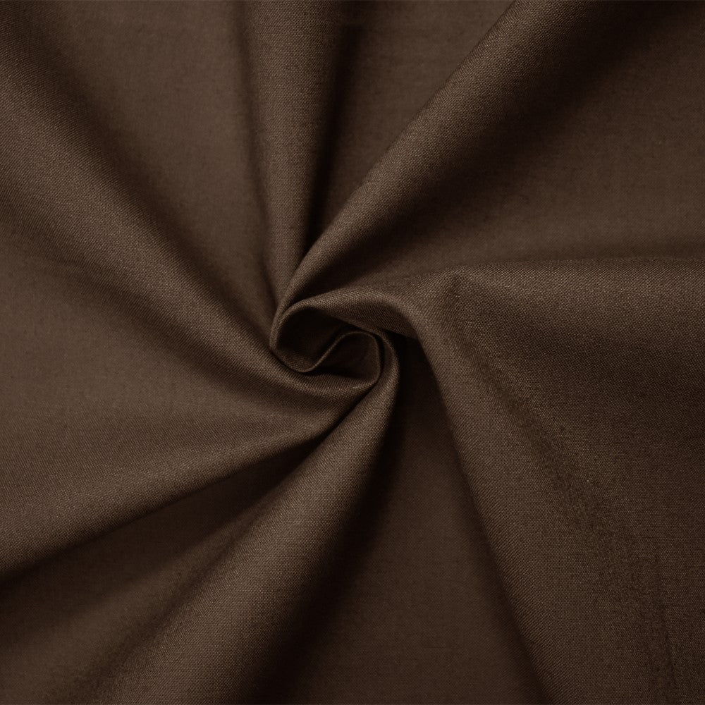 Brown Cotton Solid Quality Quilting Woven Fabric