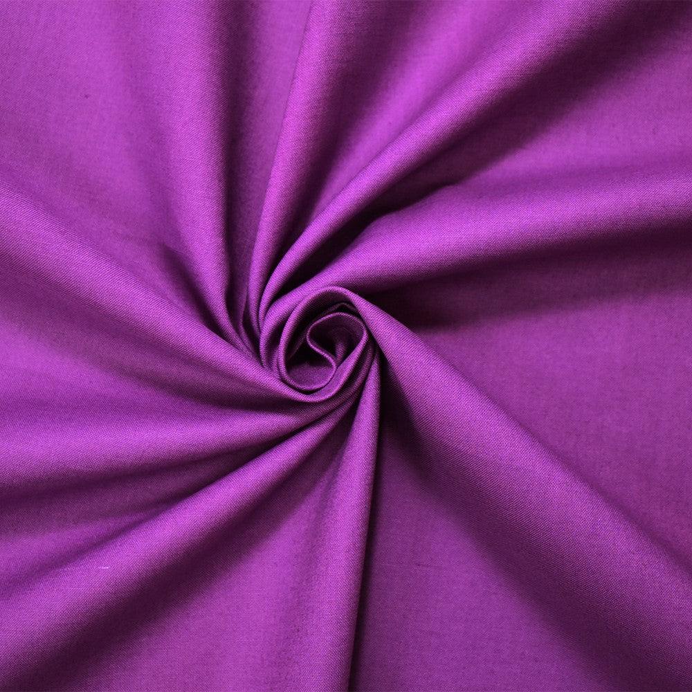 Violet Purple Cotton Solid Quality Quilting Woven Fabric