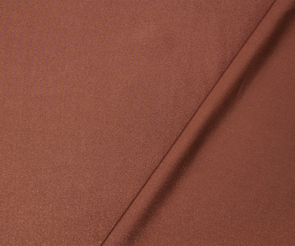 Brown Famous Maker Nylon Spandex Solid Tricot Knit Yoga Fabric