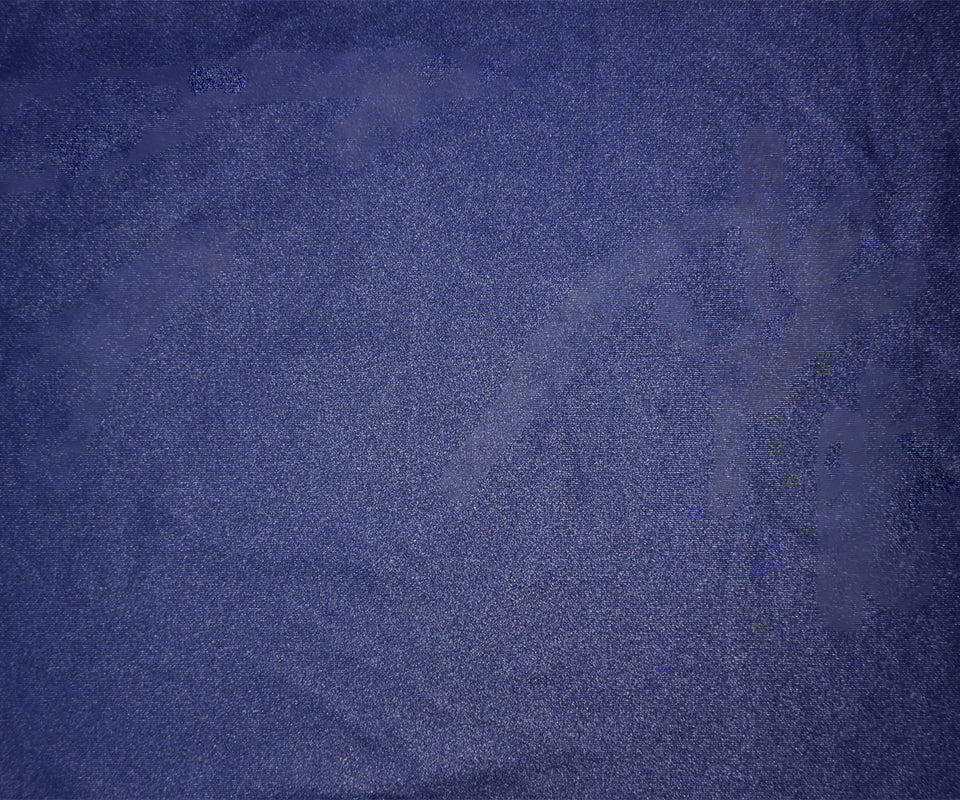 Dark Blue Famous Maker Nylon Solid Satin Tricot Knit Yoga Fabric